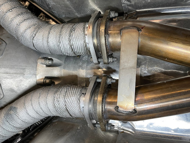 C7 Corvette - 3" Stainless Racing Exhaust Pipe to OEM Manifold